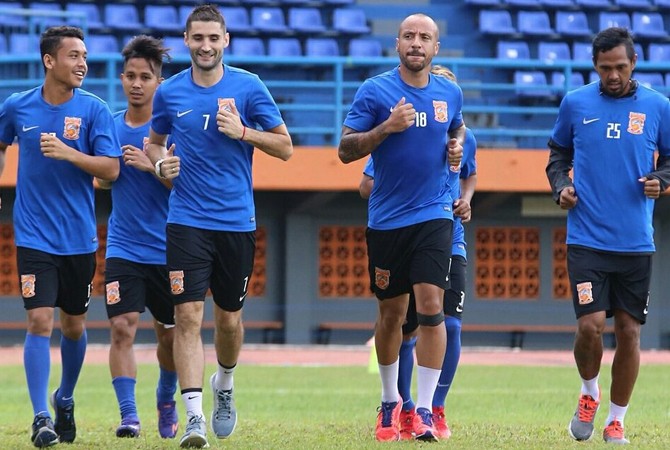 Skuad Borneo FC saat menjalani latihan beberapa waktu lalu. - Image