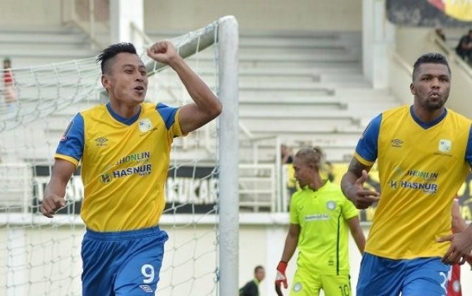 Barito Putera kembali raih kemenangan di kandang sendiri. - Image