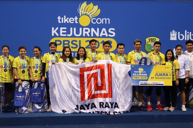 PB Jaya Raya Jakarta juara Kejurnas PBSI 2018. - Image
