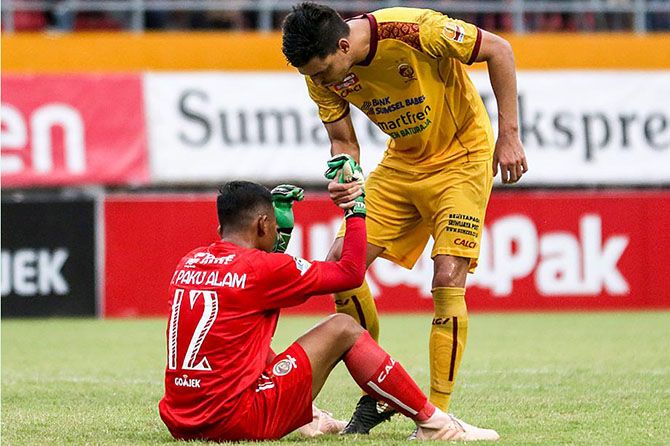 Sriwijaya FC sudah banyak ditinggal pemain, seperti kiper Teja Paku Alam yang pindah ke Semen Padang. - Image