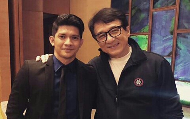Aktor berbakat tanah air, Iko Uwais bersama Jackie Chan. - Image