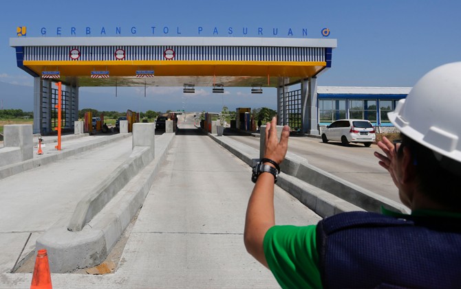 Gerbang tol Pasuruan yang direncanakan siap untuk arus mudik Lebaran 2018 - Image