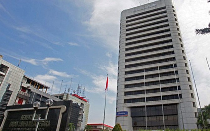 Ilustrasi Gedung Kantor Kementerian BUMN Jakarta - Image