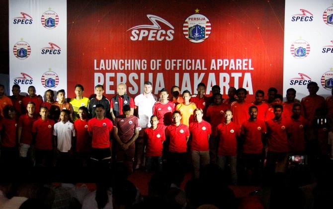 Persija Jakarta resmi memperkenalkan jersey teranyar kreasi Specs, yang akan digunakan untuk Liga 1 2018. - Image