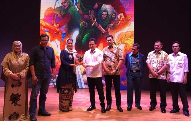 Peluncuran komik Keumalahayati: Laksamana Perempuan Pertama di Perpustakaan Nasional, Jakarta, Senin (21/5). - Image