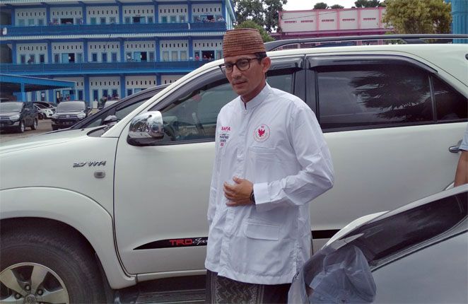 Calon wakil presiden nomor urut 02 Sandiaga Salahuddin Uno - Image