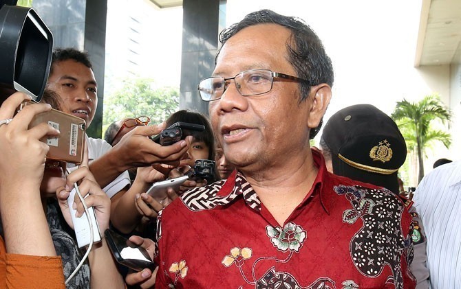 Ketua Mahkamah Konstitusi (MK) Mahfud MD masuk dalam daftar 15 nama kandidat calon wakil presiden (cawapres) Prabowo Subianto. - Image