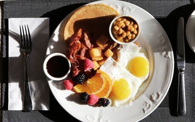 Ilustrasi sarapan sehat - Image