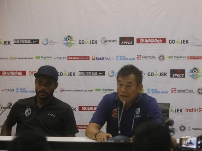 Subangkit mensyukuri kemenangan tipis Sriwijaya FC atas Bali United. - Image