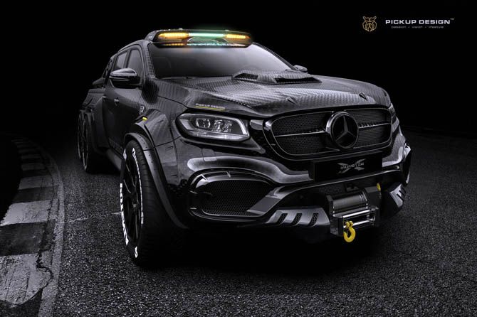 Tampang gahar Mercedes X-Class karya Desaign Pickup Caltex - Image