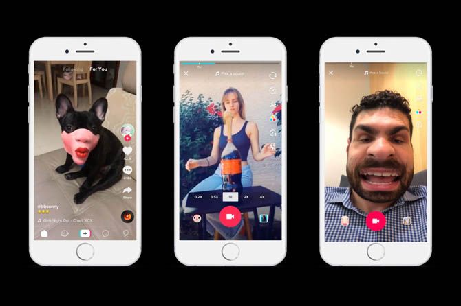 Penggunaan aplikasi video streaming TikTok. - Image