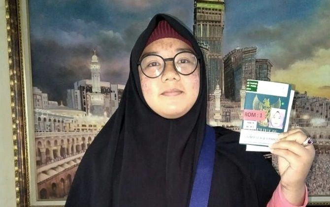 Nurhalimah menjadi calon jemaah haji termuda dari Sumatera Utara. - Image