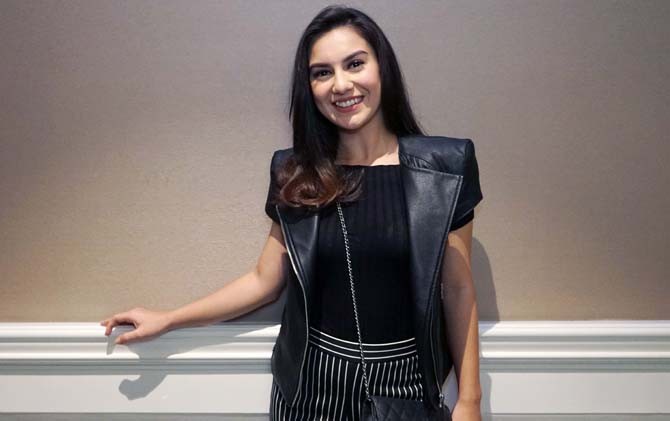 Irish Bella saat peluncuran trailer Kembang Kantil di Cikini, Jakarta Pusat, Selasa (20/3). - Image