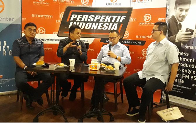 Wakil Sekretaris Jenderal Partai Demokrasi Indonesia Perjuangan (PDIP), Andreas Hugo Pariera dalam acara diskusi bertajuk - Image