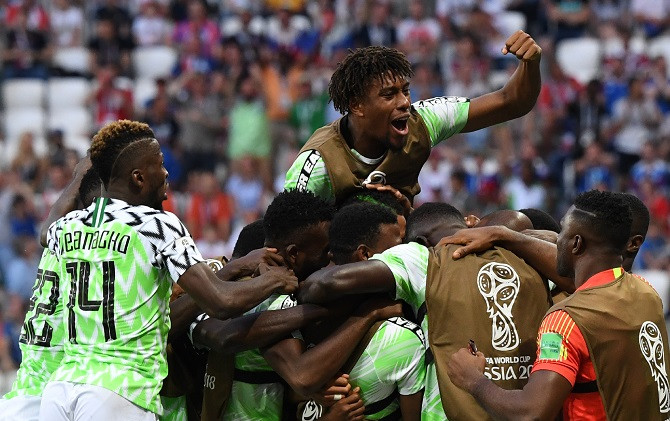 Nigeria akhirnya meraih kemenangan pertama di Piala Dunia 2018. - Image