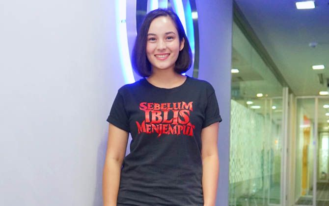 Pemain film Sebelum Iblis Menjemput, Chelsea Islan. Ini merupakan film horor perdananya. - Image