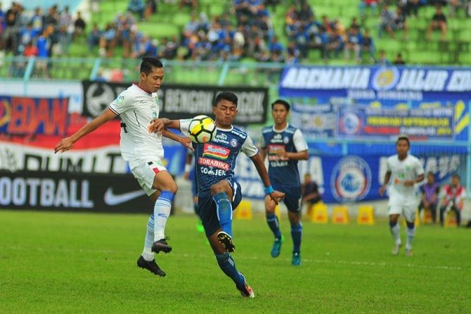 Arema bertekad mempertahankan tren positif ketika bermain di kandang. - Image