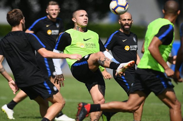 Skuad Inter Milan saat menggelar latihan beberapa waktu lalu - Image