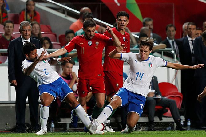 Portugal tak butuh kemenangan untuk bisa melangkah ke semifinal UEFA Nations League A. - Image