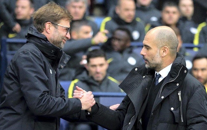 Jurgen Klopp dan Josep Guardiola akhirnya bertemu di pentas Eropa. - Image
