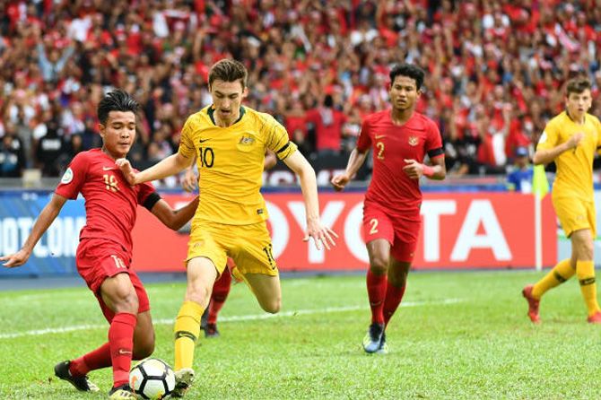 Pemain Australia disebut pelatih harus bersusah payah untuk meraih kemenangan. Indonesia dinilainya memiliki kualitas luar biasa - Image