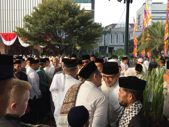 Suasana Hari Raya Idul Fitri 1439 H di Balai Kota DKI Jakarta, Jumat (15/6). - Image