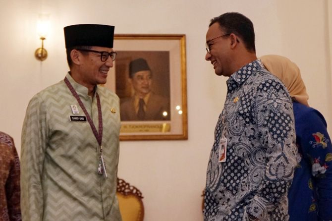 Sandiaga Uno ketika bersama Anies Baswedan - Image
