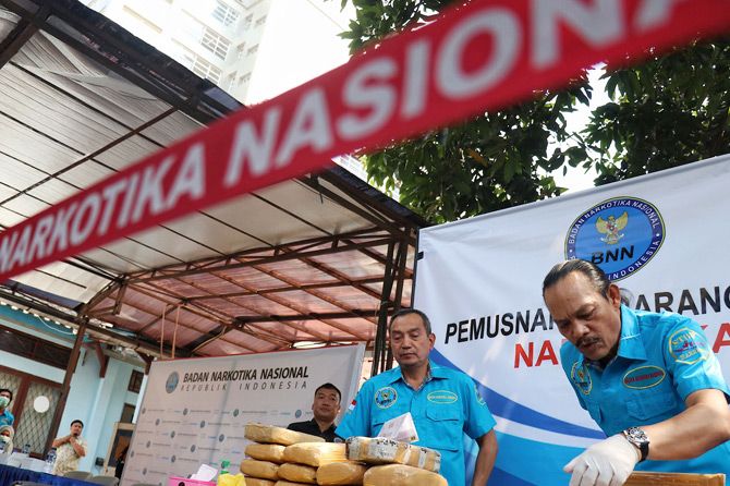 Deputi Pemberantasan BNN Irjen Arman Depari menyebut penangkapan oknum sipir sudah diawali dengan pengintaisan. - Image
