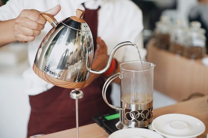Kopi Javaroma Bottega del Caffe di Roma, Italia, memperkenalkan metode seduh ToBrew bagi pecinta kopi/dok Javaroma Bottega del Caffe.. - Image