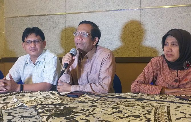 PILPRES: Pakar Hukum dan Tata Negara Mahfud MD mencetuskan Gerakan Suluh Bangsa untuk meredam ketegangan politik yang terjadi. - Image