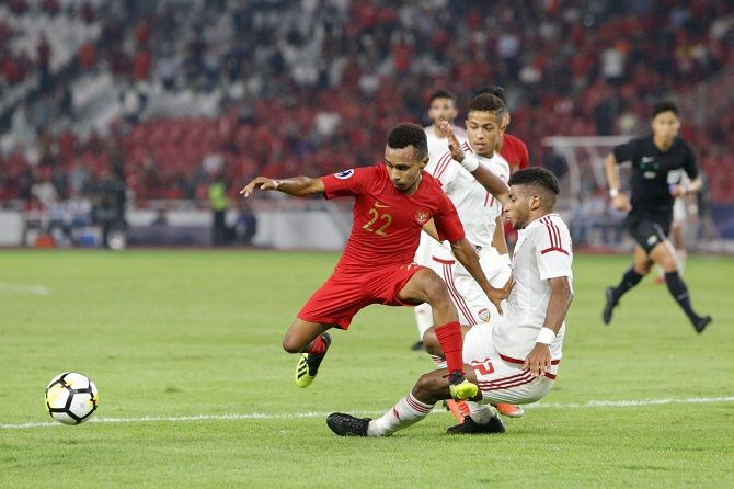 Timnas Indonesia jadi tim yang mampu mengalahkan UEA di fase grup Piala Asia U-19 2018. - Image