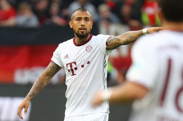 Gelandang Bayern Muenchen, Arturo Vidal - Image