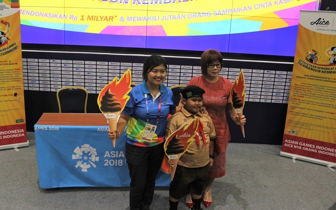 Konferensi Press Es Krim Aice Bantu Bangkitkan Lombok. - Image
