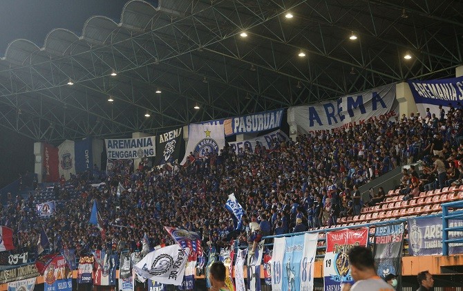 Aremania tak mendapat kuota tiket di laga Persebaya kontra Arema di Surabaya. - Image