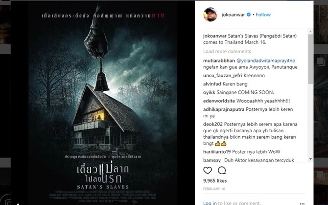 Poster film Pengabdi Setan untuk Thailand - Image