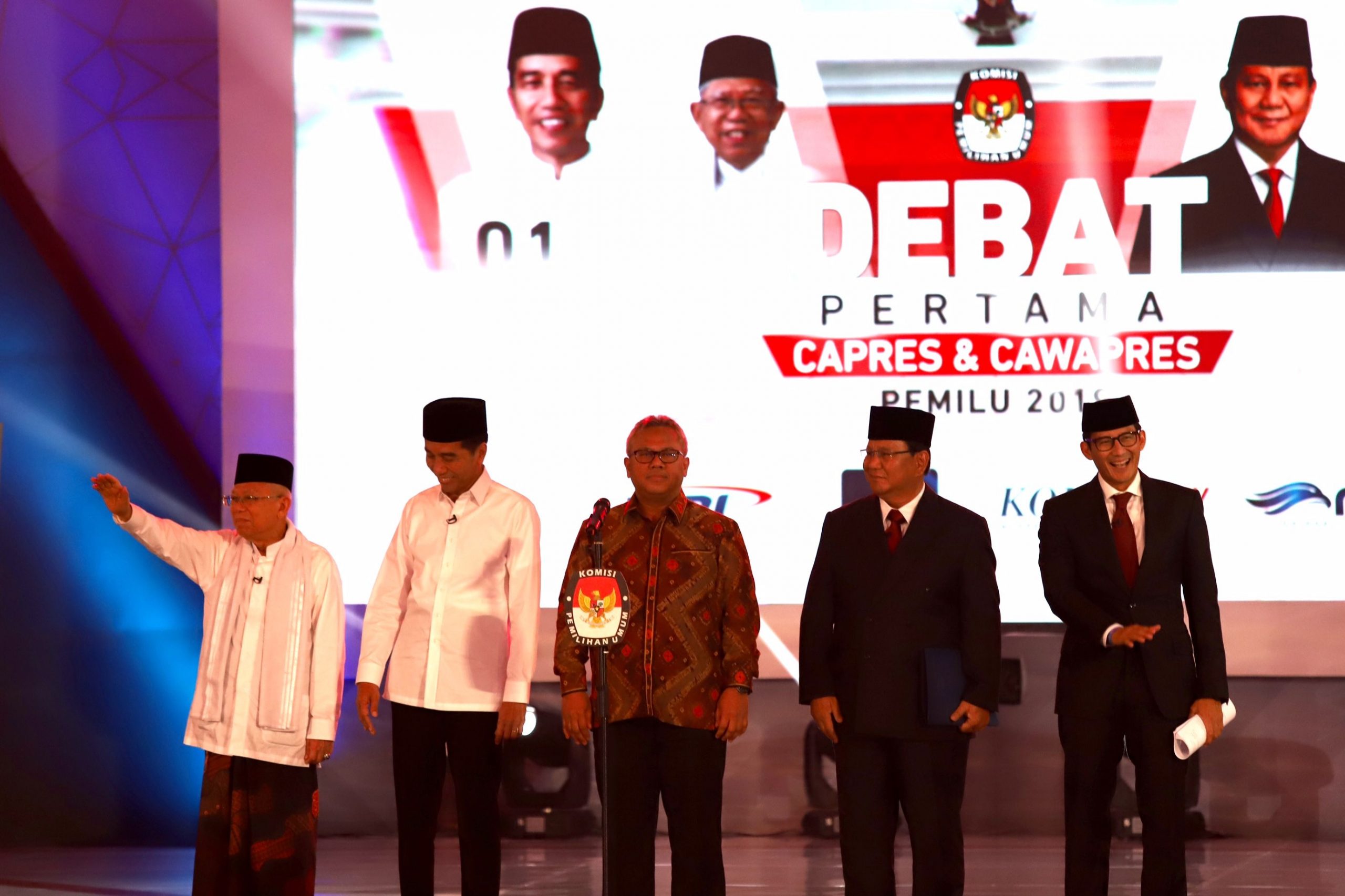 KPU akan segera melakukan evaluasi pascadebat perdana Pilpres 2019 Kamis (17/1) malam. Salah satunya mengenai durasi dan format debat. - Image