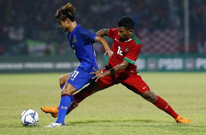 Thailand sukses mengalahkan Indonesia di laga penutup Grup A, Senin (9/7). - Image