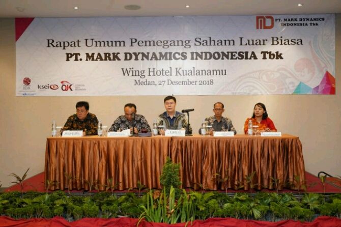 Pemegang saham PT Mark Dyamics Indonesia Tbk (MARK) merestui pemecahan nilai nominal saham (stock split) melalui Rapat Umum Pemegang Saham Luar Biasa (RUPSLB). - Image