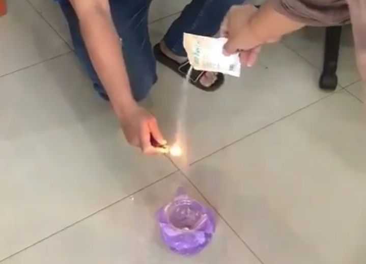 Video viral bubuk kopi luwak bisa terbakar - Image