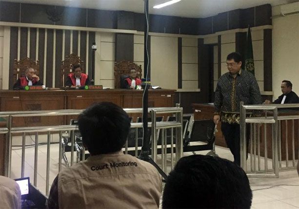 KASUS KORUPSI: Wakil Ketua DPR RI Utut Adianto hadir sebagai saksi pada sidang kasus suap dan gratifikasi Tasdi di Pengadilan Tipikor, Semarang, Rabu (12/12). - Image