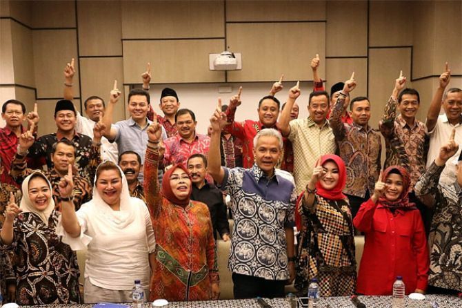 PILPRES 2019: Dari 35 kabupaten/kota di Jateng, hanya empat pimpinan daerahnya yang tidak diundang, yakni Kabupaten Sragen, Kendal, Kota Tegal dan Salatiga. - Image