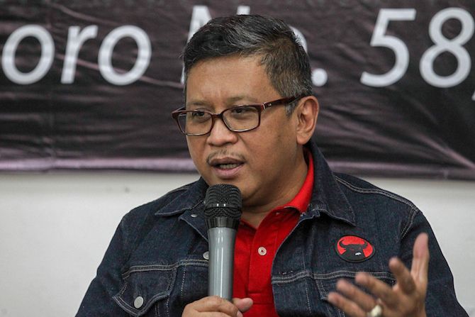 Sekjen PDIP Hasto Kristiyanto menganggap petani bawang Subhan itu salah satu tampilan Sandiwarauno. - Image