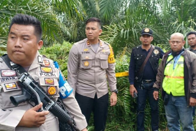 Kondisi olah TKP yang dilakukan oleh Polda Sumsel dan Polres OKI - Image