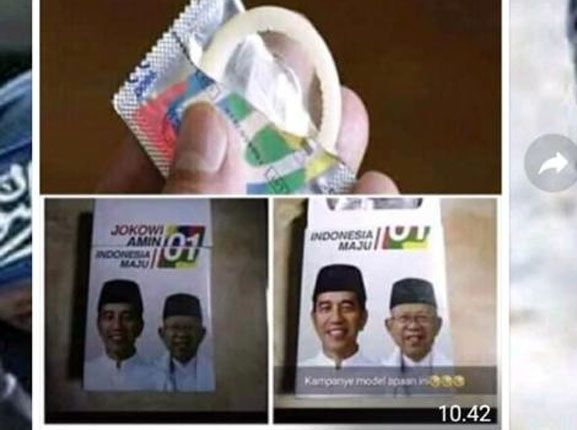Beredar kondom bergambar Jokowi-Maaruf Amin - Image