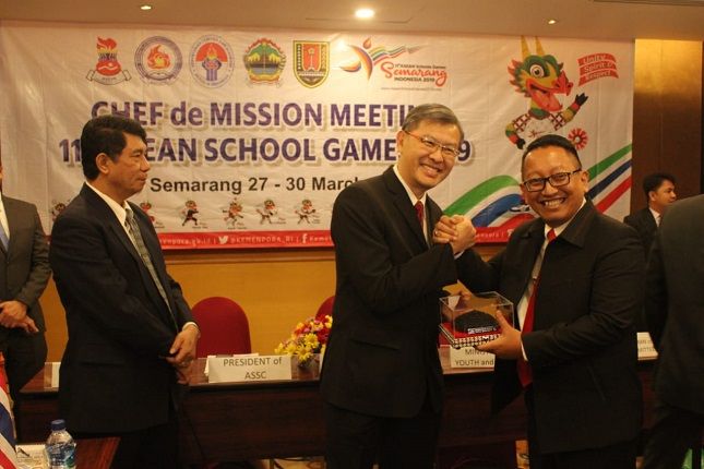 PERSIAPAN: Chief de Mission (CDM) Meeting ASG 2019 di Hotel Ciputra Semarang, Kamis (28/3). - Image