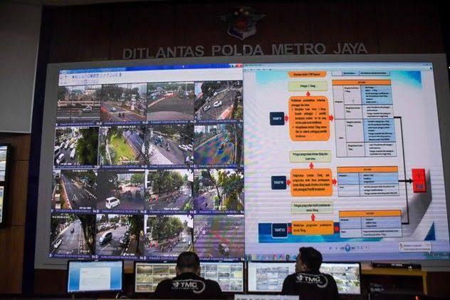 Program ETLE di Jakarta. (Dery Ridwansah/ JawaPos.com)