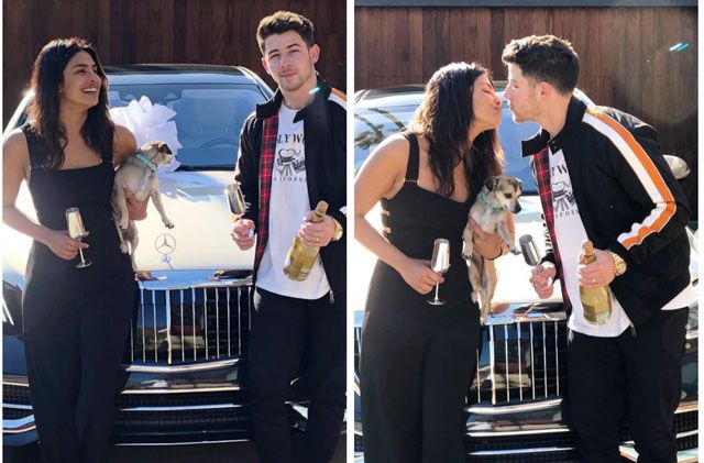 Priyanka Chopra sedang berbahagia karena mendapatkan mobil baru dari suaminya, Nick Jonas. - Image
