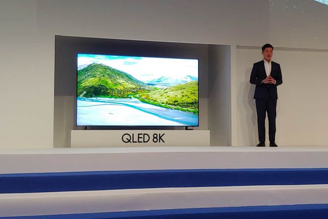 Regional Head of TV Samsung Electronics Southeast Asia and Oceania, Simon Sim di acara Samsung Forum 2019 di Singapura, Senin (25/3). - Image