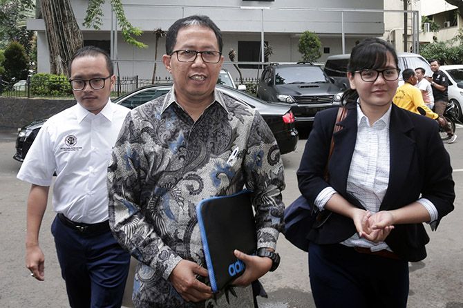 Pemeriksaan keempat terhadap Joko Driyono harus mundur hingga Senin pekan depan. - Image