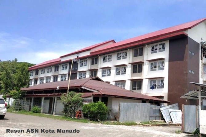 Salah satu rumah susun pekerja yang dibangun Kementerian Pekerjaan Umum Perumahan Rakyat (PUPR) di Manado Sulut. - Image